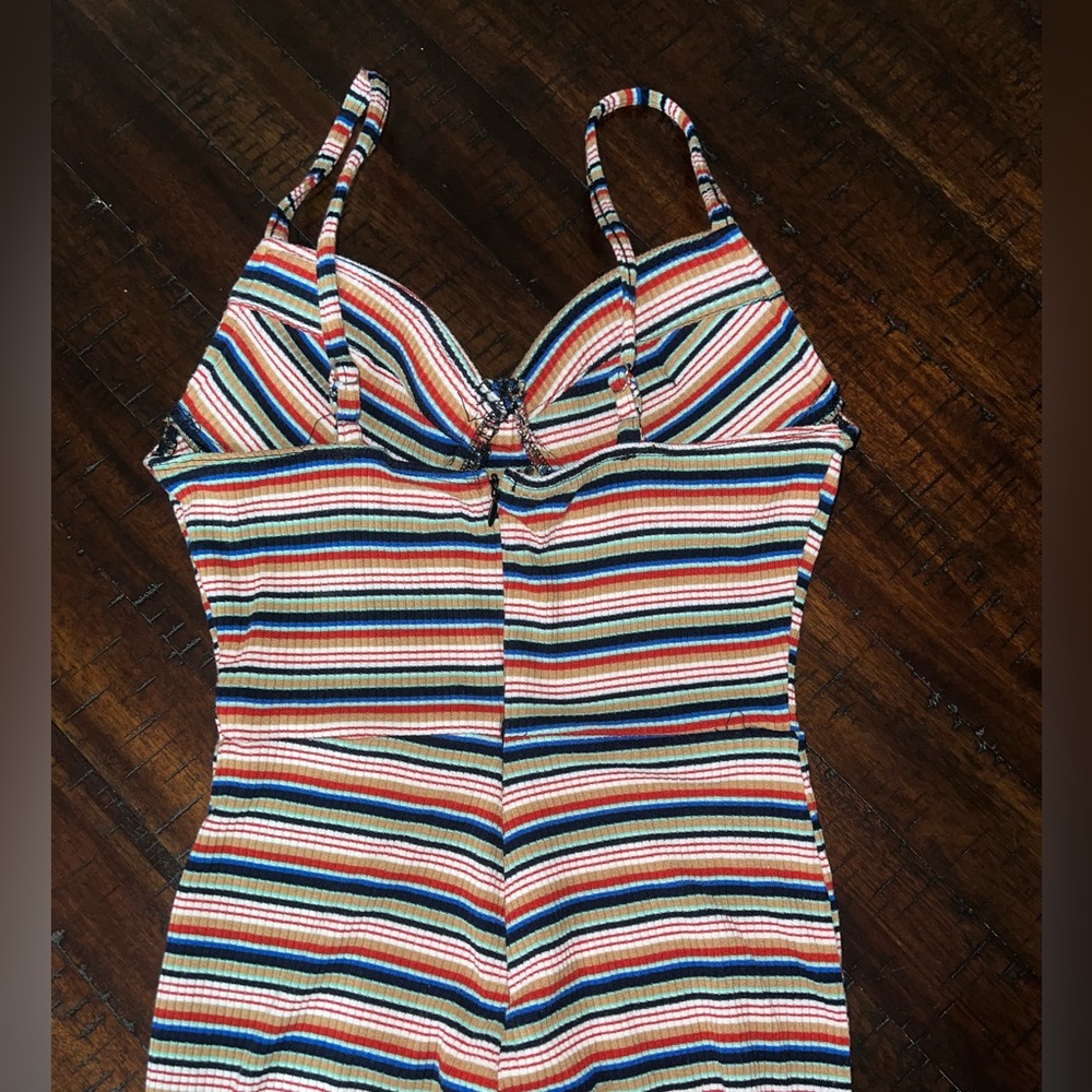 Fashion Nova Striped Jumpsuit
